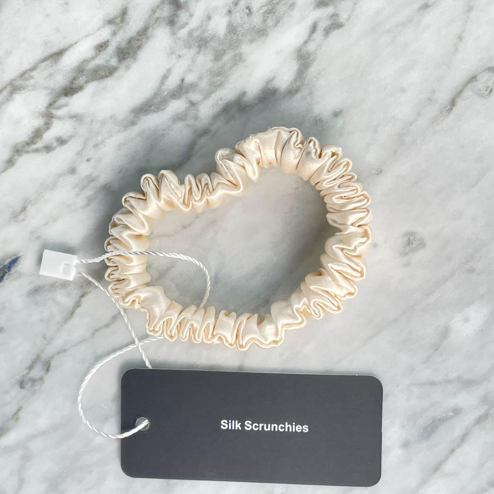Champagne Silk Scrunchie - Skinny - Joe’s Haven