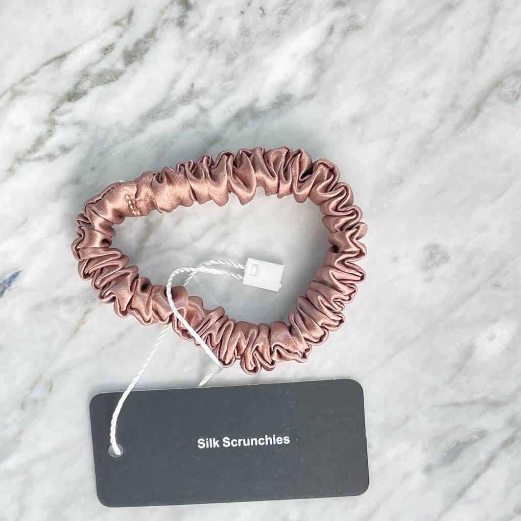 Bronze Silk Scrunchie - Skinny - Joe’s Haven