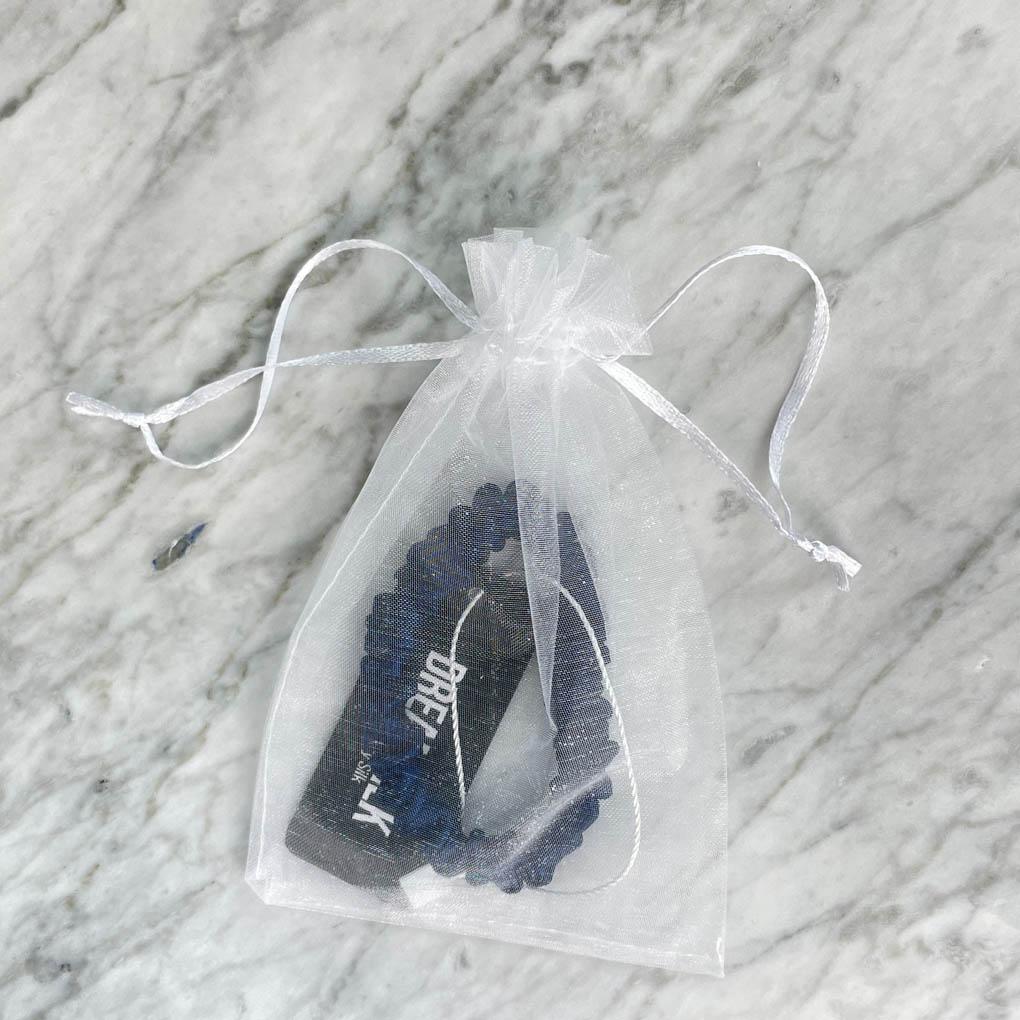 Navy Blue Silk Scrunchie - Skinny - Joe’s Haven