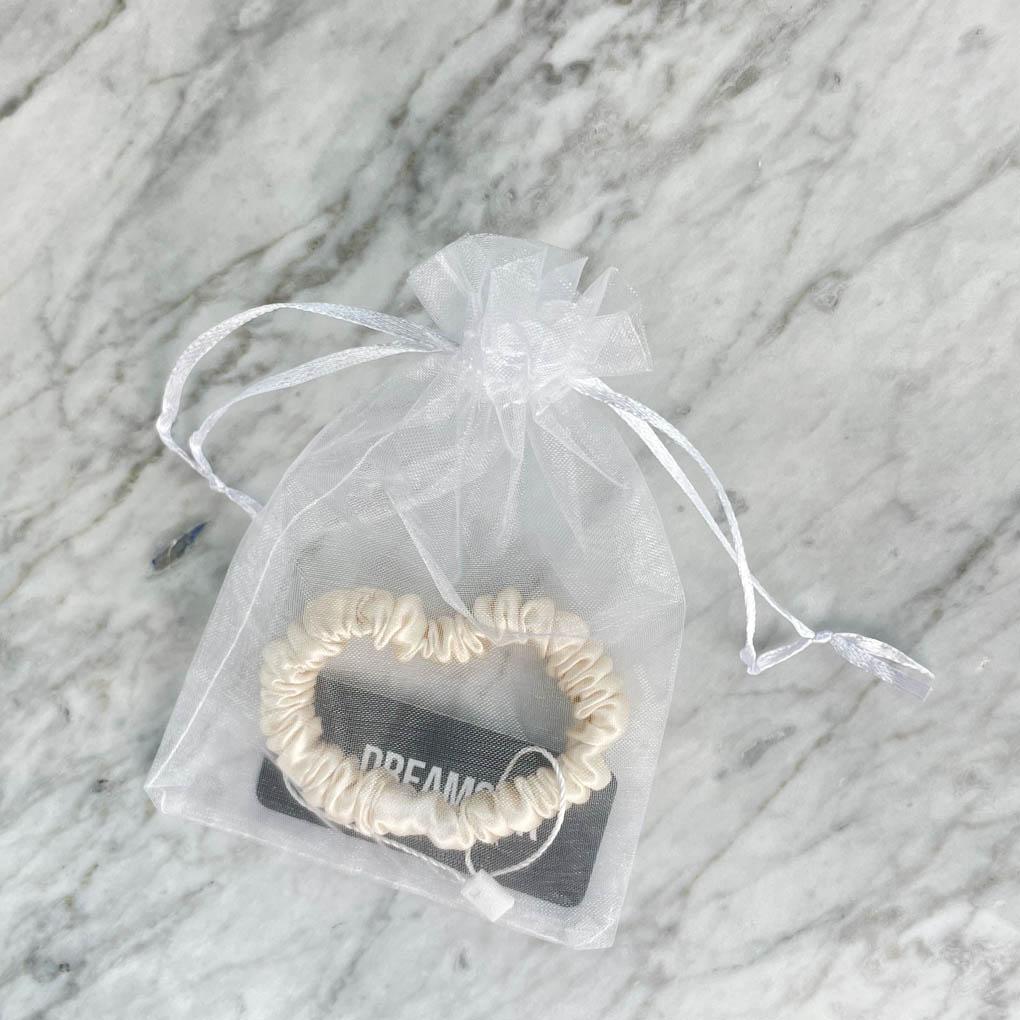 Champagne Silk Scrunchie - Skinny - Joe’s Haven