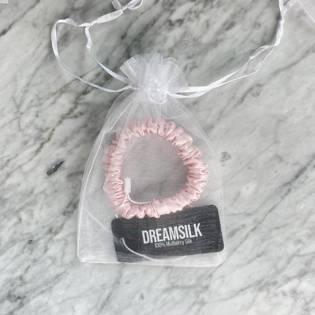 Pink Silk Scrunchie - Skinny - Joe’s Haven