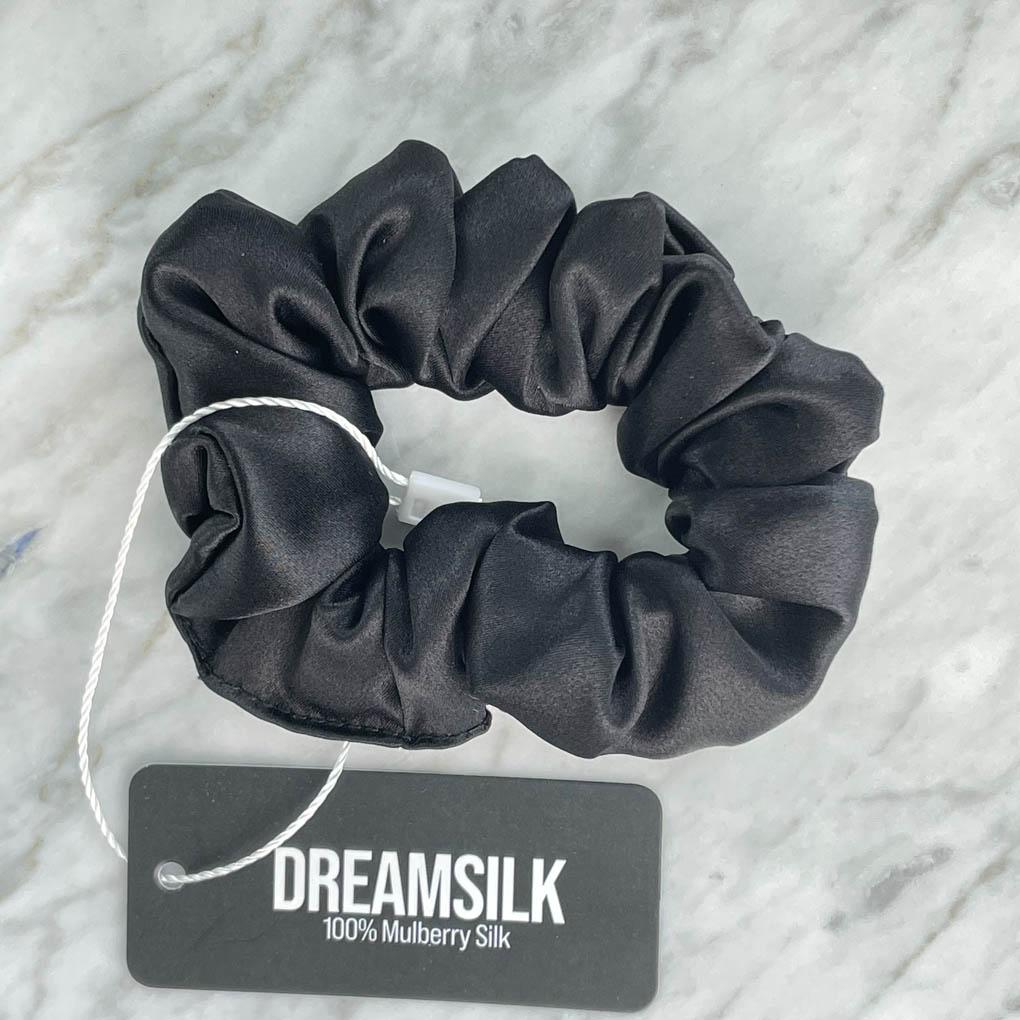 Black Silk Scrunchie - Regular - Joe’s Haven