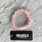 Pink Silk Scrunchie - Skinny - Joe’s Haven