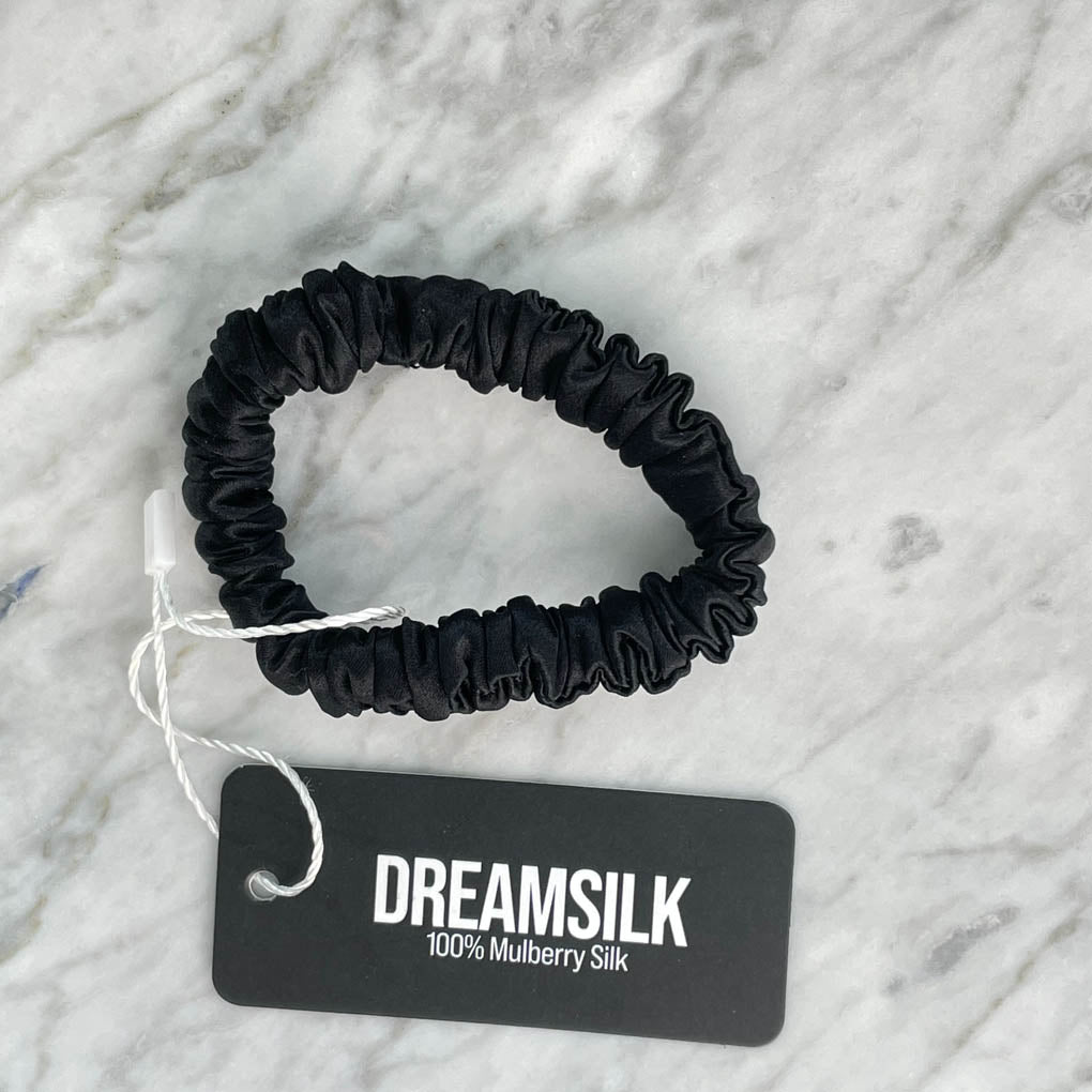 Black Silk Scrunchie - Skinny - Joe’s Haven
