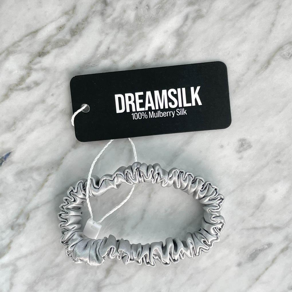 Silver Silk Scrunchie - Skinny - Joe’s Haven