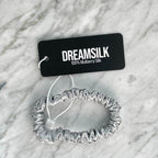 Silver Silk Scrunchie - Skinny - Joe’s Haven