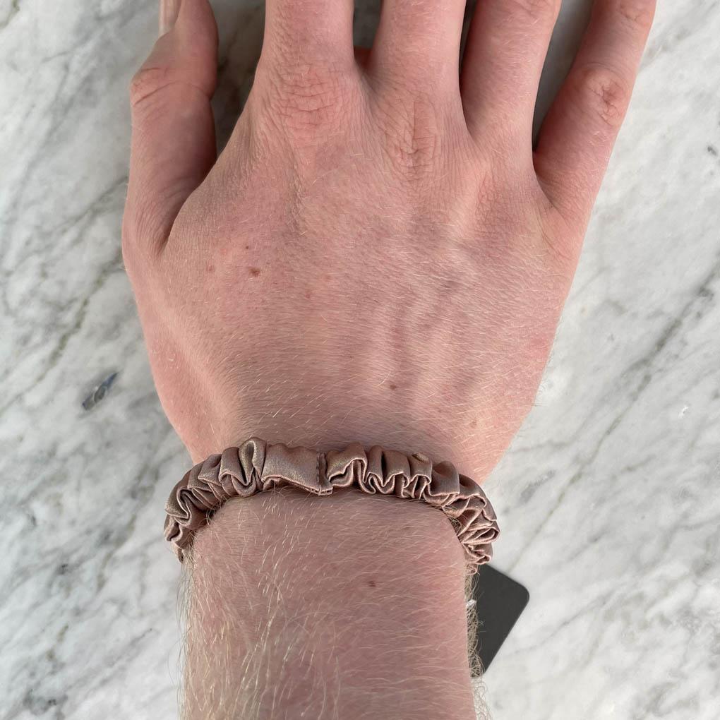Bronze Silk Scrunchie - Skinny - Joe’s Haven