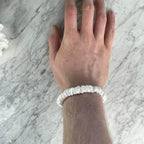 White Silk Scrunchie - Skinny - Joe’s Haven