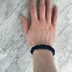 Navy Blue Silk Scrunchie - Skinny - Joe’s Haven