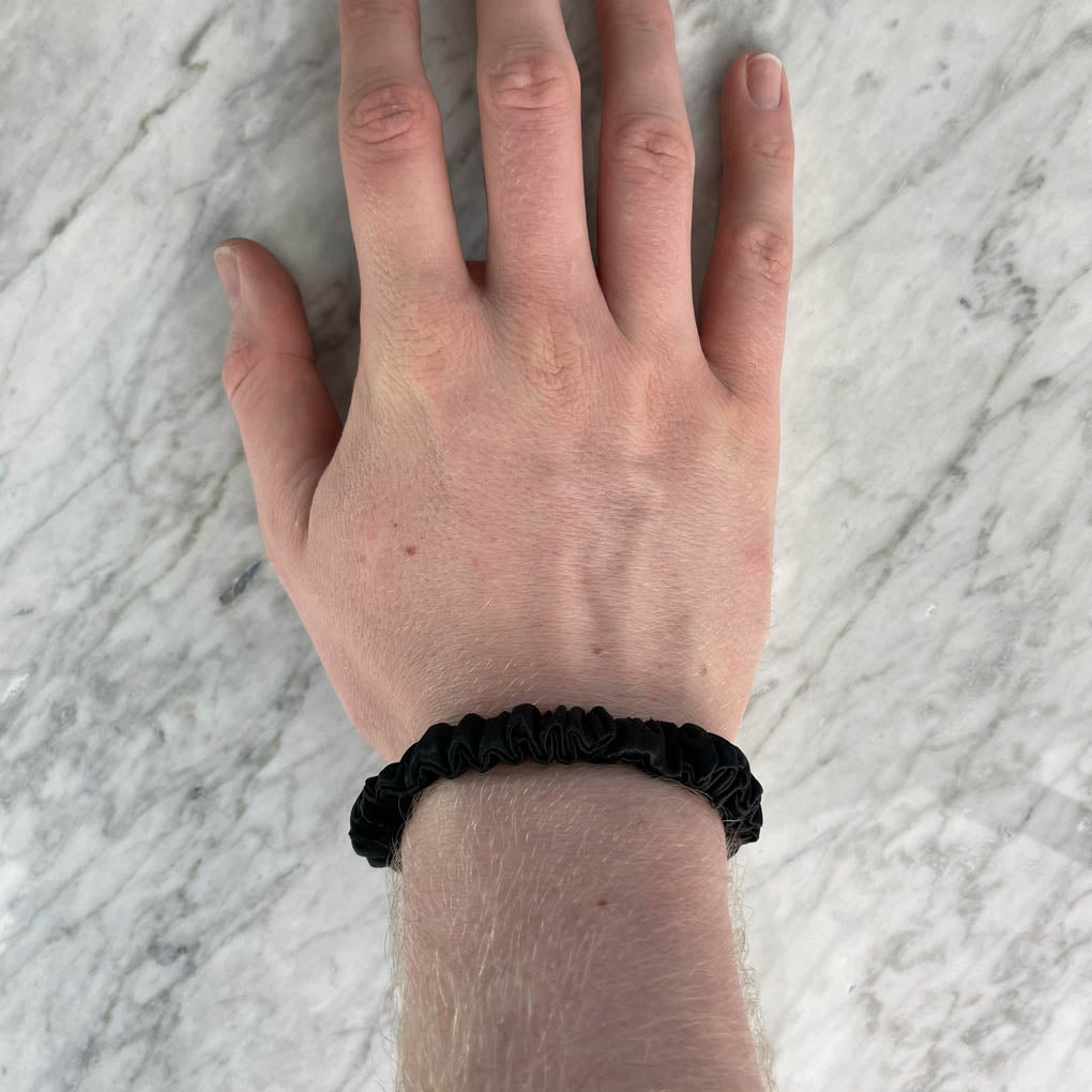 Black Silk Scrunchie - Skinny - Joe’s Haven