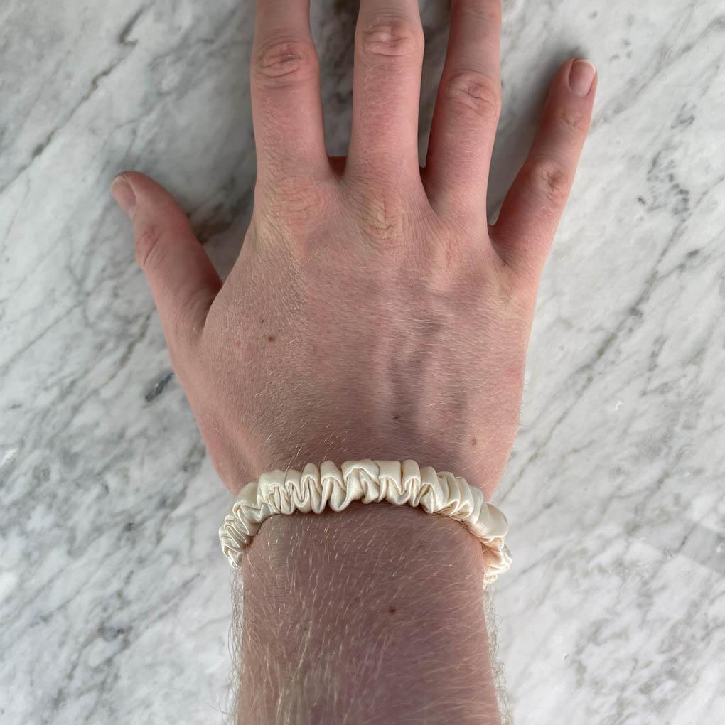 Champagne Silk Scrunchie - Skinny - Joe’s Haven