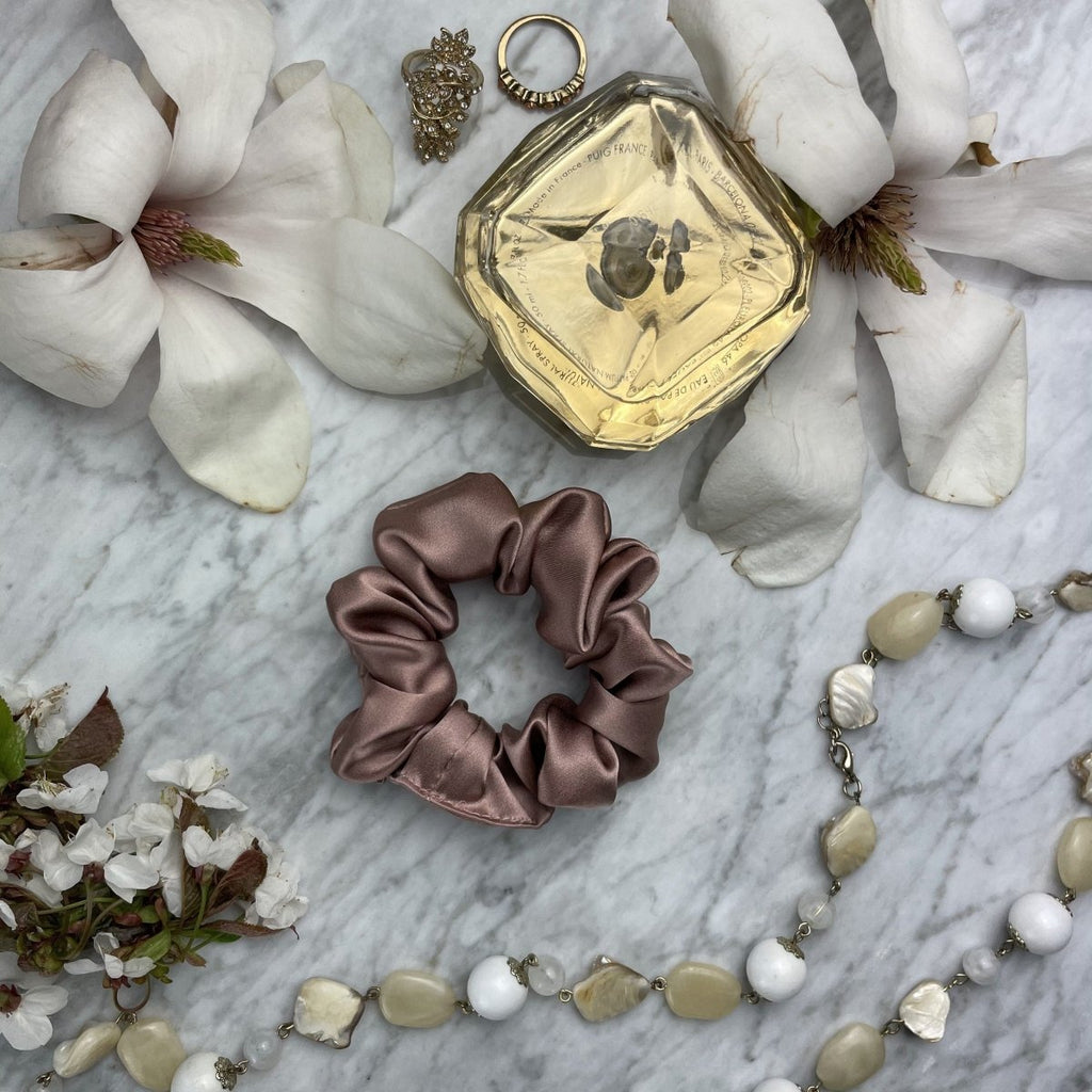 Bronze Silk Scrunchie - Regular - Joe’s Haven