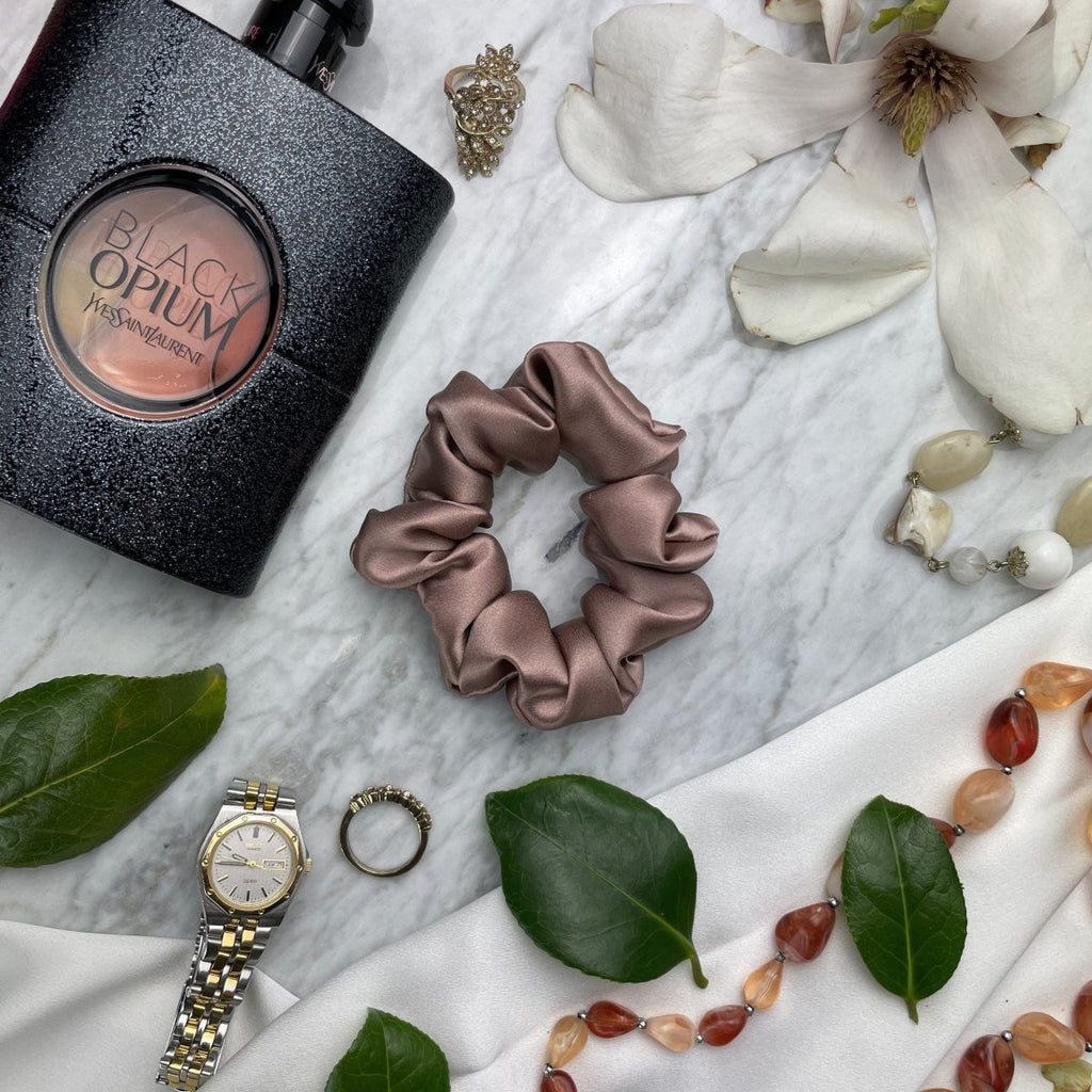 Bronze Silk Scrunchie - Regular - Joe’s Haven