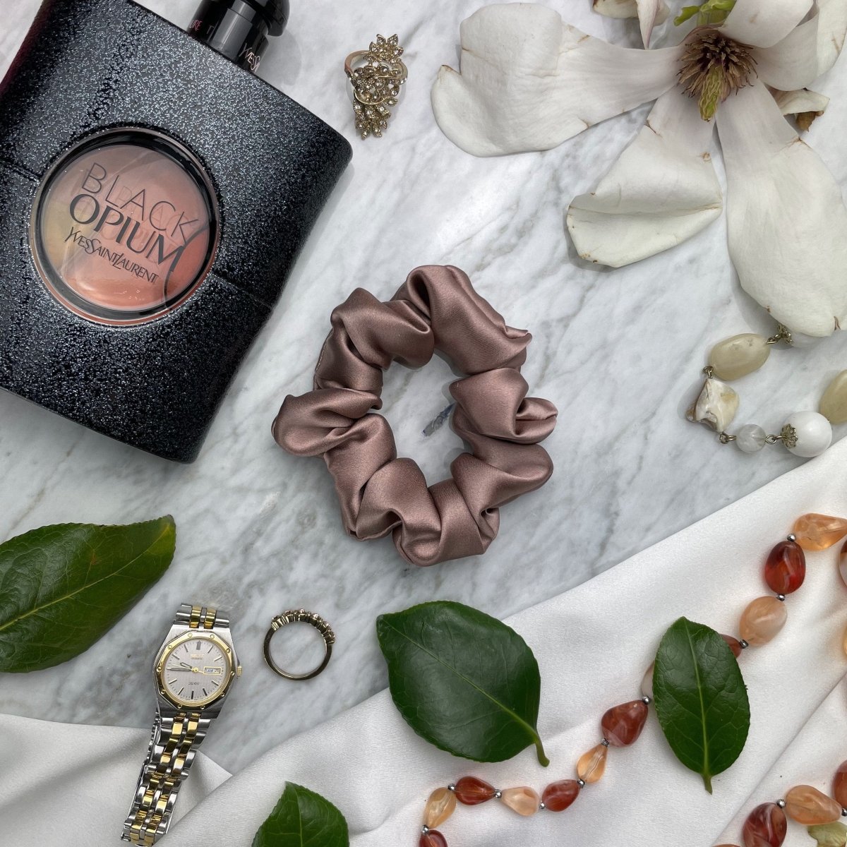 Bronze Silk Scrunchie - Regular - Joe’s Haven