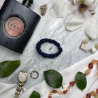 Navy Blue Silk Scrunchie - Skinny - Joe’s Haven