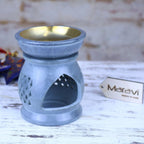 Nokari Grey Carved Soapstone Oil Burner - 6 Designs - Joe’s Haven