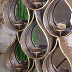 Belluri Raindrop Mirror with Candle Holders - Joe’s Haven