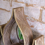 Belluri Raindrop Mirror with Candle Holders - Joe’s Haven