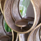 Belluri Raindrop Mirror with Candle Holders - Joe’s Haven