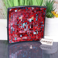 Galib Red Mosaic Candle Plate 20cm Tonal - Joe’s Haven