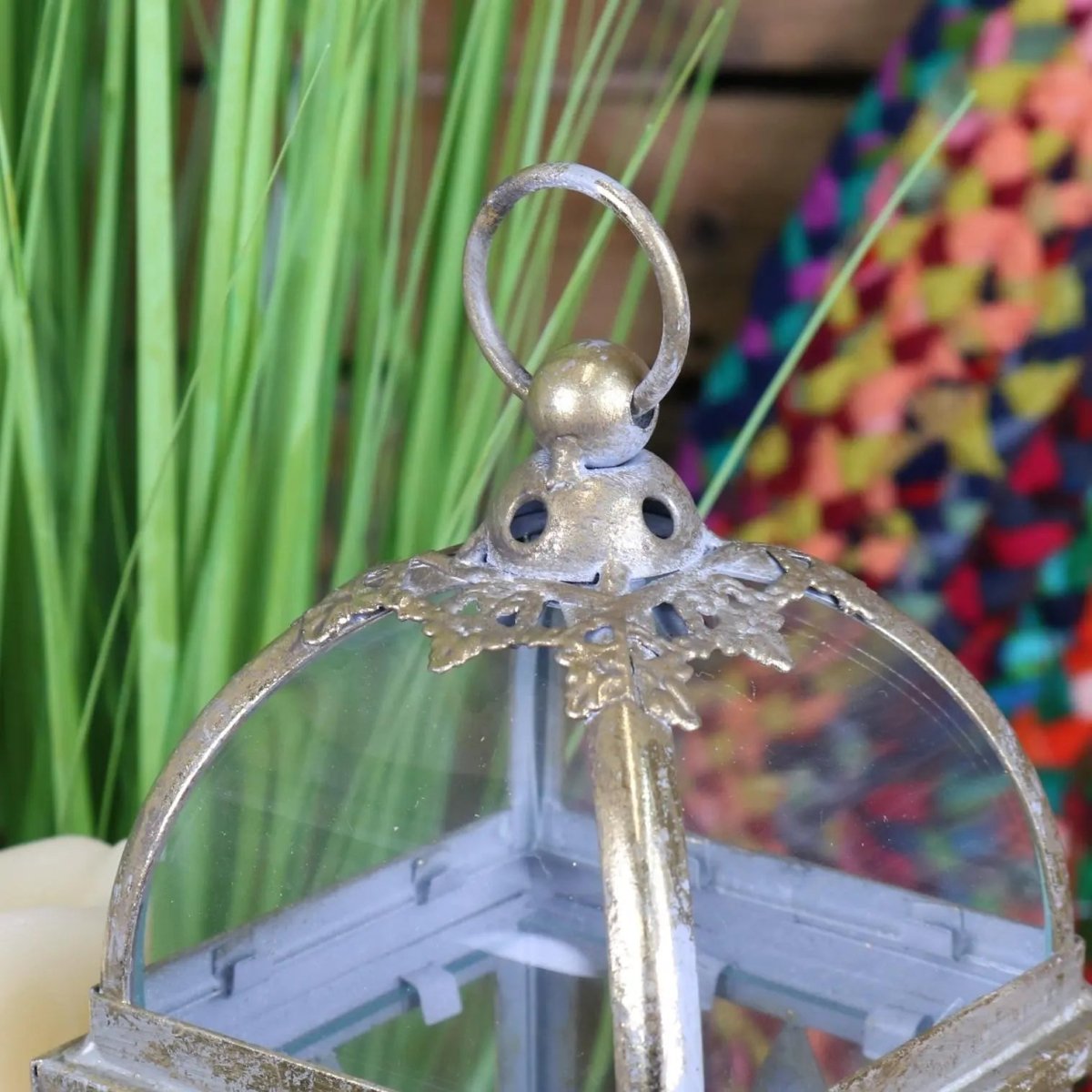 Patera Antique Style Square Lantern Star Design - Joe’s Haven
