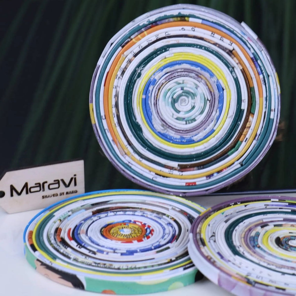 Kauli Set of 3 Recycled Coasters Magazine Paper - Joe’s Haven