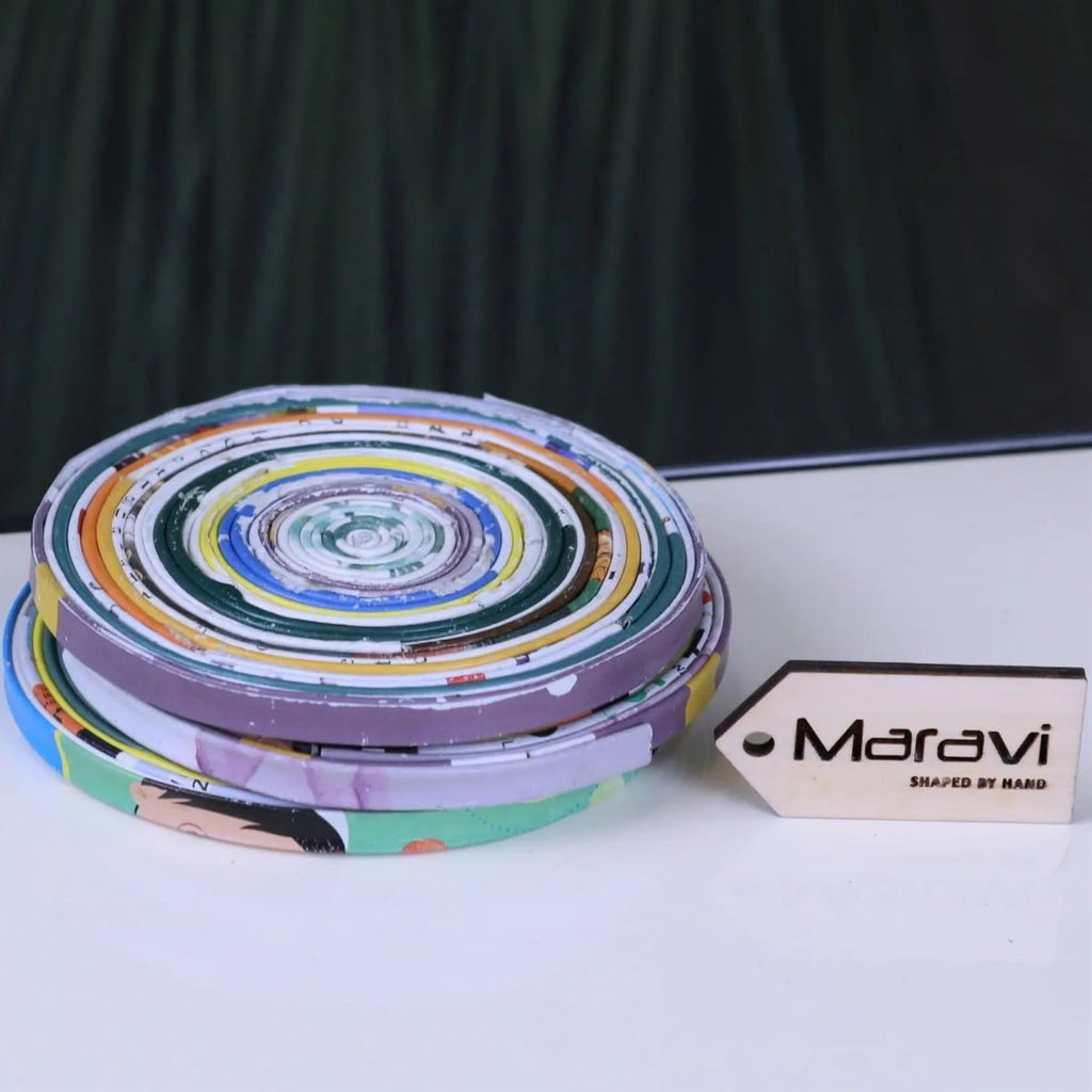 Kauli Set of 3 Recycled Coasters Magazine Paper - Joe’s Haven