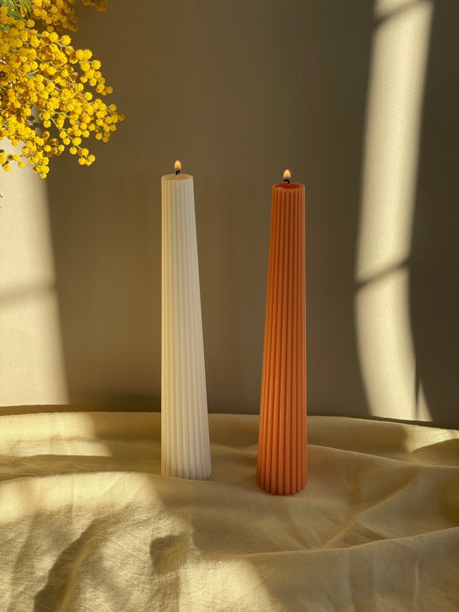 Ribbed Taper Candles - Joe’s Haven