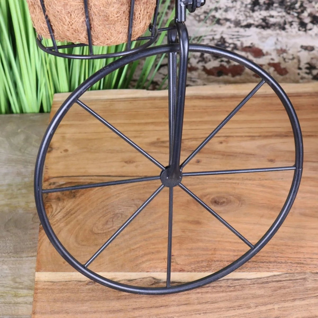 Bike Garden Planter Metal Vintage Black - Joe’s Haven