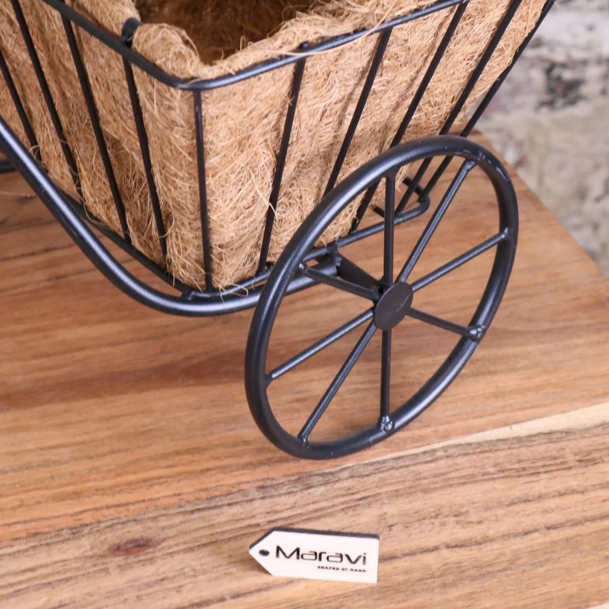 Bike Garden Planter Metal Vintage Black - Joe’s Haven