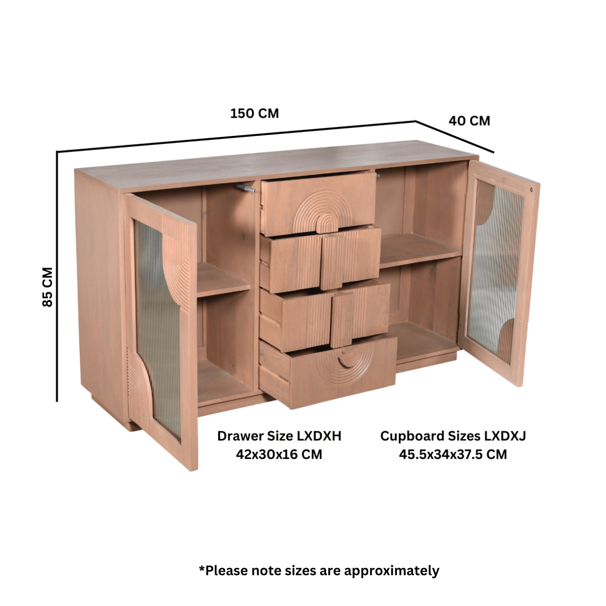 Jodhpur Solid Wooden Extra Large Sideboard - Joe’s Haven