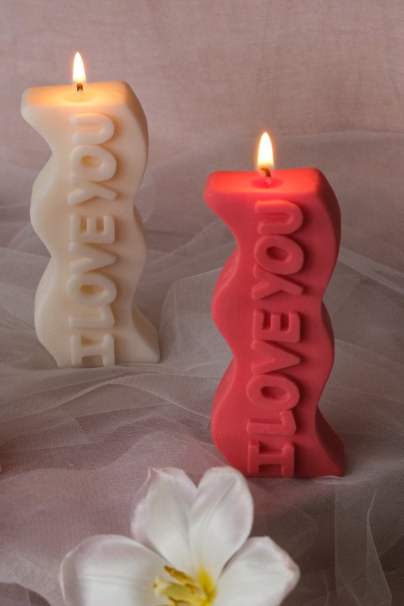 I Love You Pillar Candle - Joe’s Haven