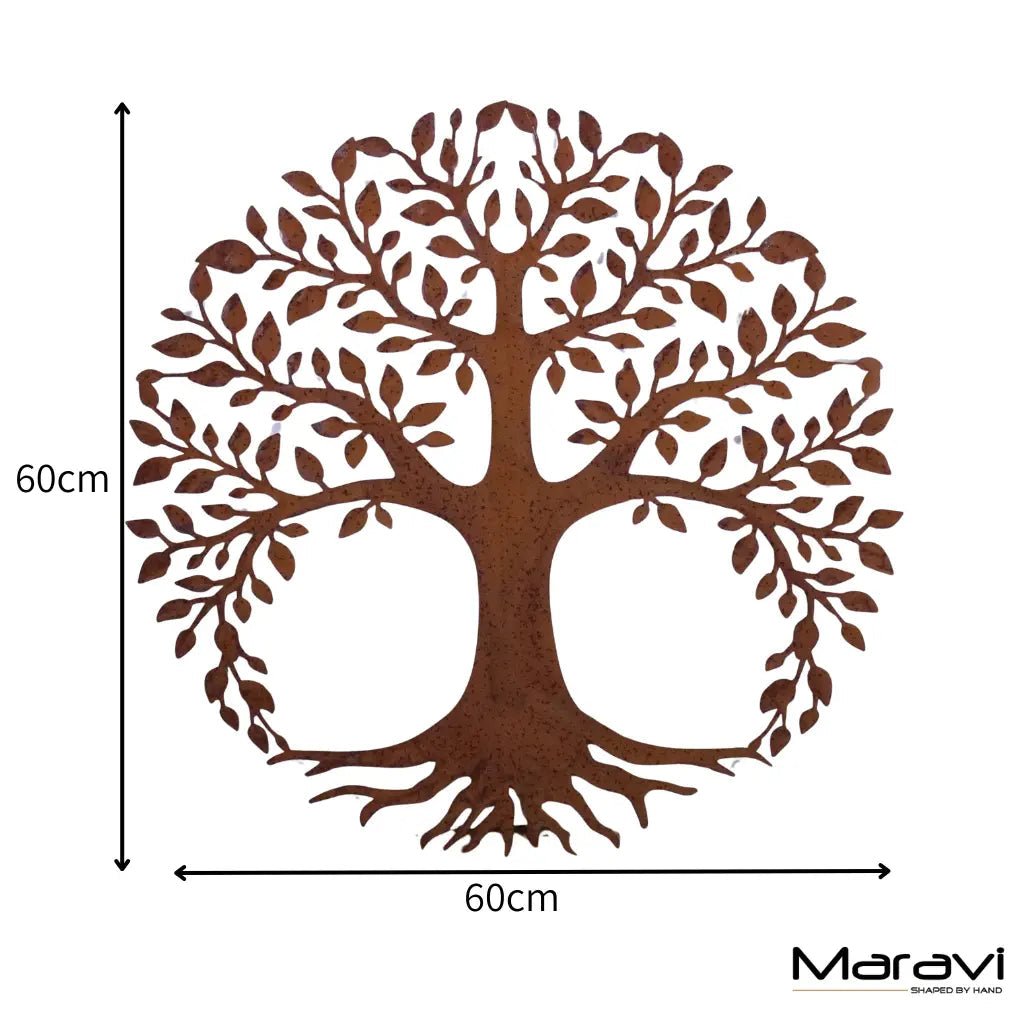 Indari Tree Metal Garden Wall Art 60cm - Joe’s Haven