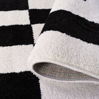 Joli Geometric Black & White Rug - Joe’s Haven