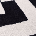Joli Geometric Black & White Rug - Joe’s Haven