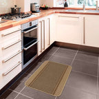 Washable Bordered Beige Rug | 116B - Joe’s Haven