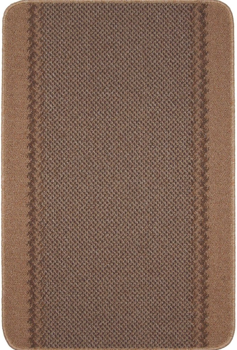 Washable Bordered Beige Rug | 116B - Joe’s Haven