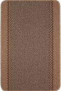 Washable Bordered Beige Rug | 116B - Joe’s Haven