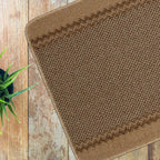 Washable Bordered Beige Rug | 116B - Joe’s Haven