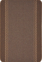 Washable Bordered Brown Rug | 116Br - Joe’s Haven