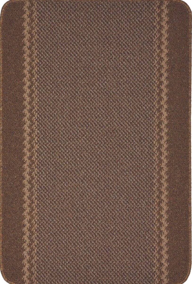 Washable Bordered Brown Rug | 116Br - Joe’s Haven