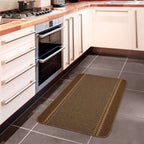 Washable Bordered Brown Rug | 116Br - Joe’s Haven