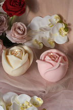 Large Rose Shaped Candle - Joe’s Haven