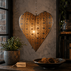 Lata Heart Lantern Hanging Decoration Tea Light Holder - Joe’s Haven