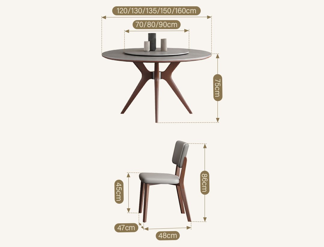 Leah Round Dining Table Set - Joe’s Haven