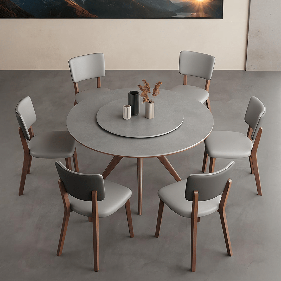 Leah Round Dining Table Set - Joe’s Haven