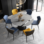 Lessie Extendable Dining Table, Sintered Stone - Joe’s Haven