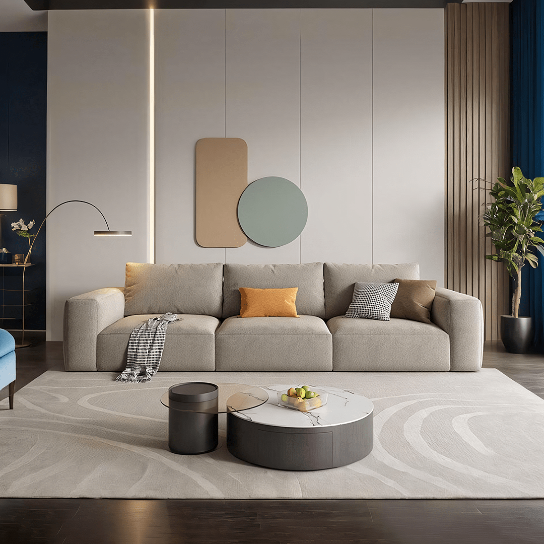 Lionel Two Seater Sofa, Linen - Joe’s Haven