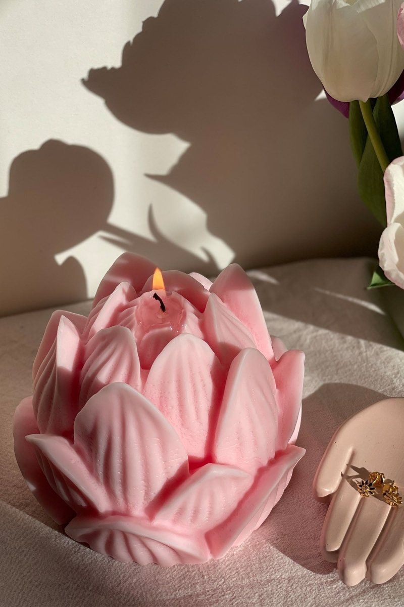 Lotus Flower Candle - Joe’s Haven