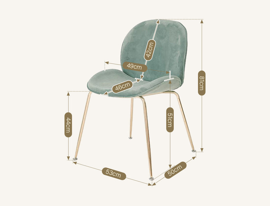 Lule Dining Chair, Velvet